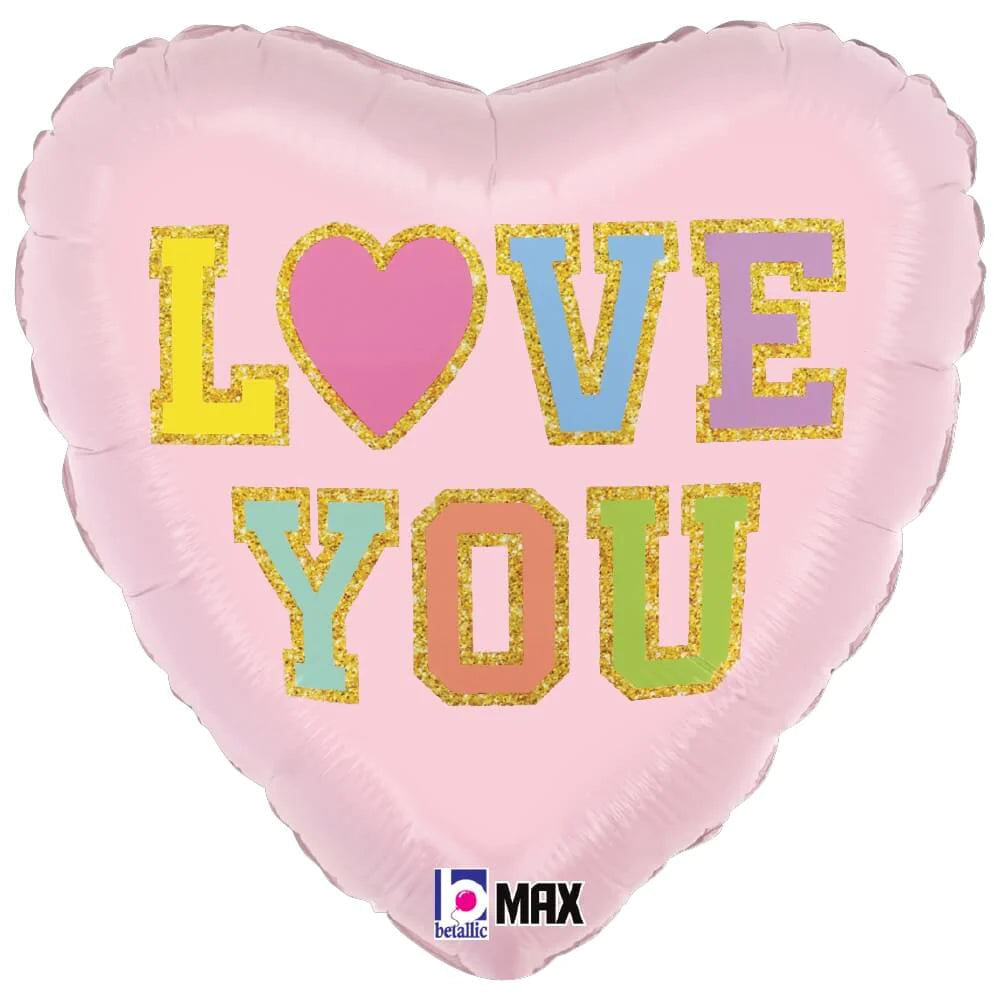 LOVE YOU HEART BALLOON LA Balloons Balloon Bonjour Fete - Party Supplies