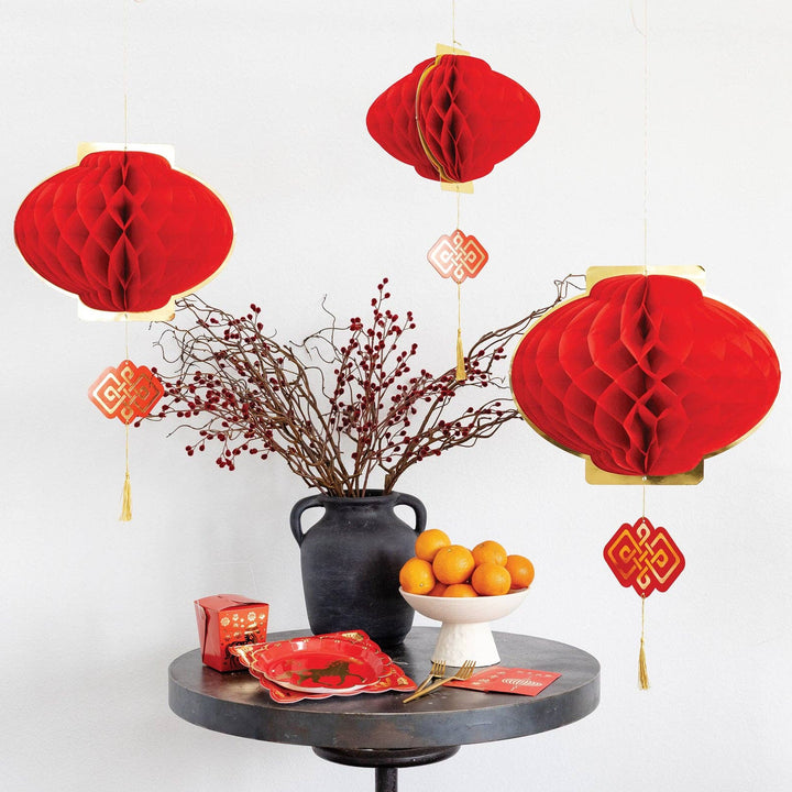 PLNY118 - Honeycomb Lantern Hanging Decorations My Mind’s Eye PLNY118 - Honeycomb Lantern Hanging Decorations Bonjour Fete - Party Supplies