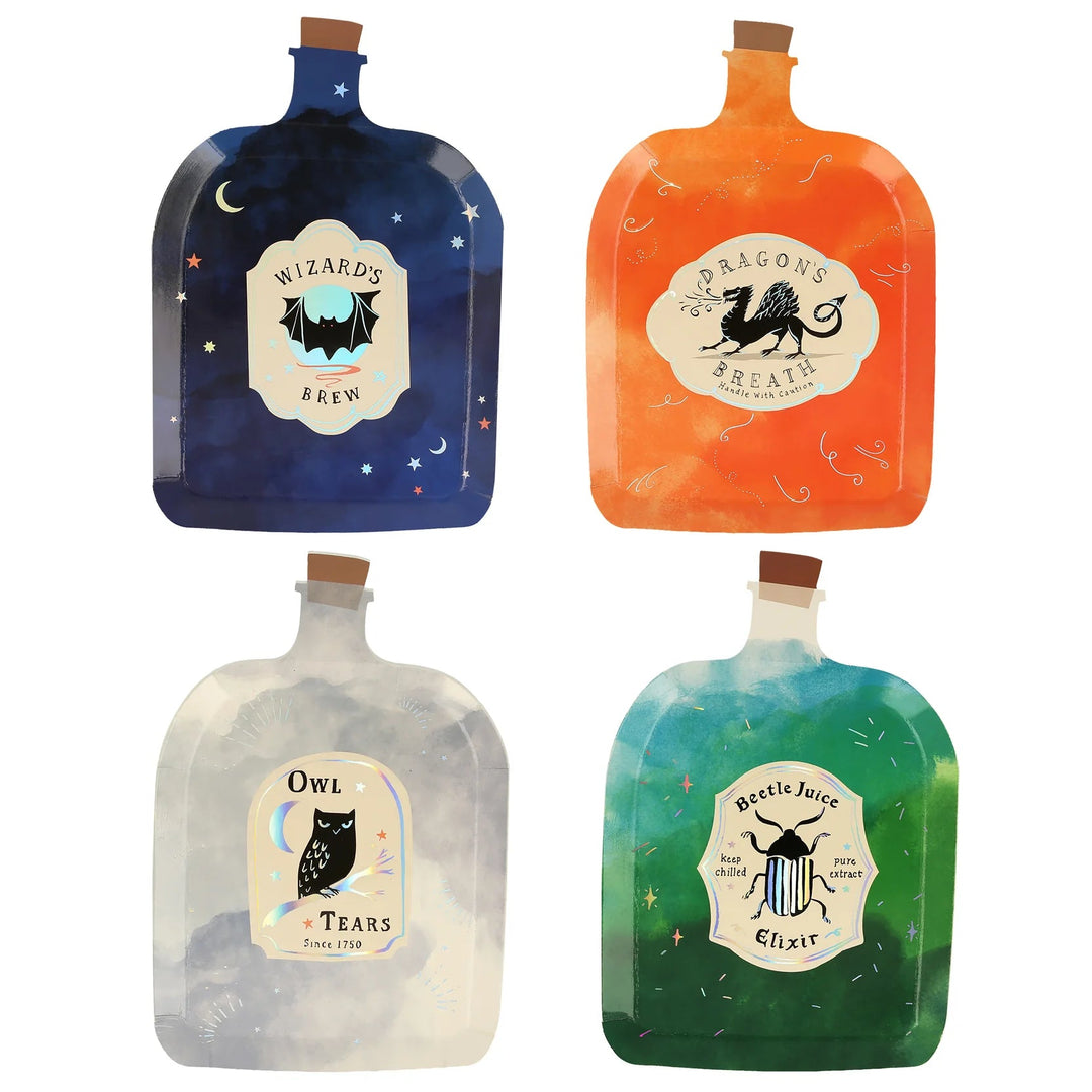 MAKING MAGIC POTION BOTTLE PLATES Meri Meri Bonjour Fete - Party Supplies