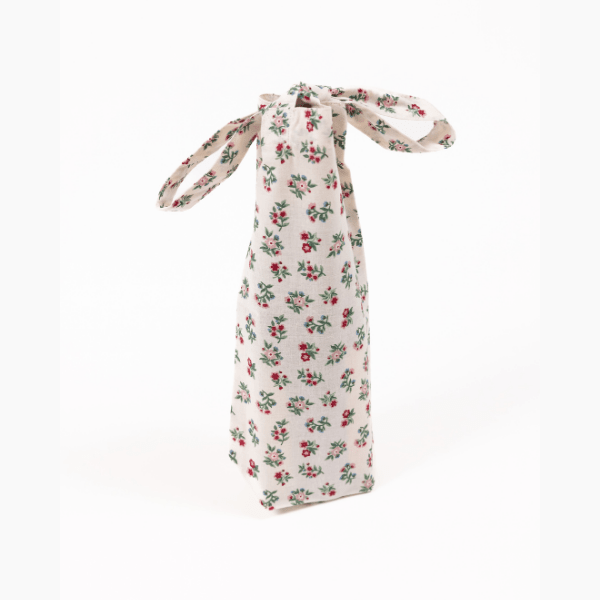 Mildred Floral Cream Wine Gift Bag