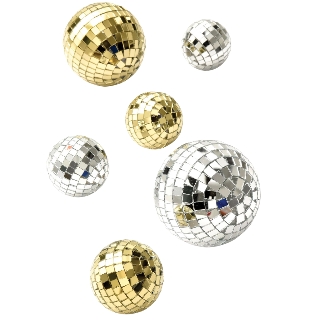 MINI DISCO BALL SET Amscan Bonjour Fete - Party Supplies