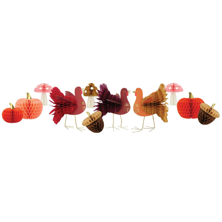 Mixed Thanksgiving Honeycomb Decorations Bonjour Fete Party Supplies Thanksgiving Party Decorations