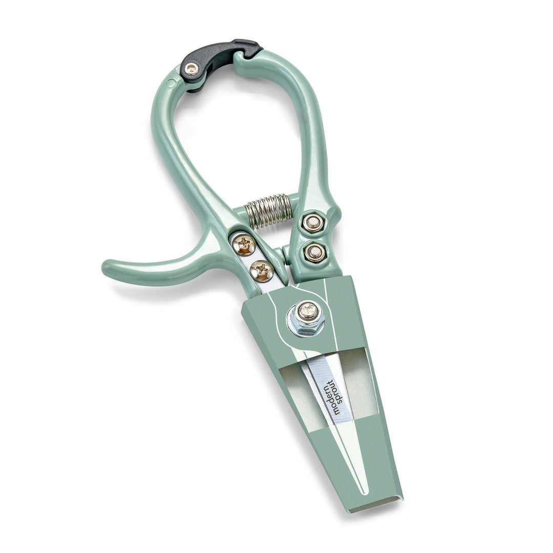 Sage needle-nose shears in a matching blade holster on white
