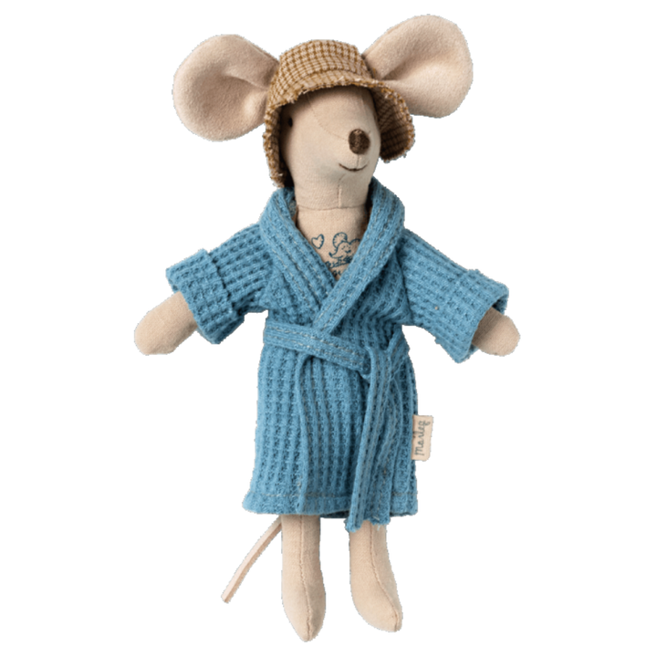 Blue Mouse Bathrobe Bonjour Fete Party Supplies Dolls & Stuffed Animals