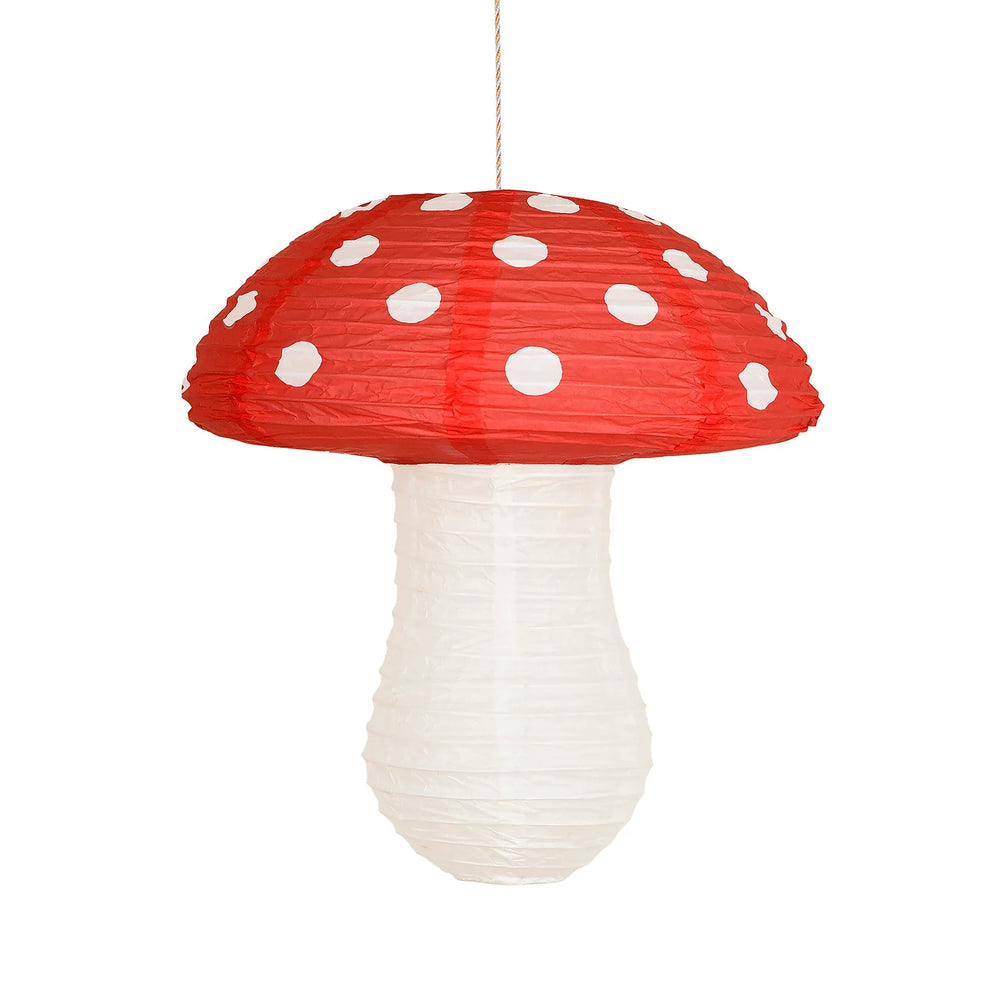 MUSHROOM HANGING LANTERNS Meri Meri Hanging Decorations Bonjour Fete - Party Supplies