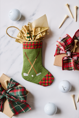Tee Time Tidings (Golf Clubs) Bauble Stockings Bauble Stockings Tee Time Tidings (Golf Clubs) Bonjour Fete - Party Supplies