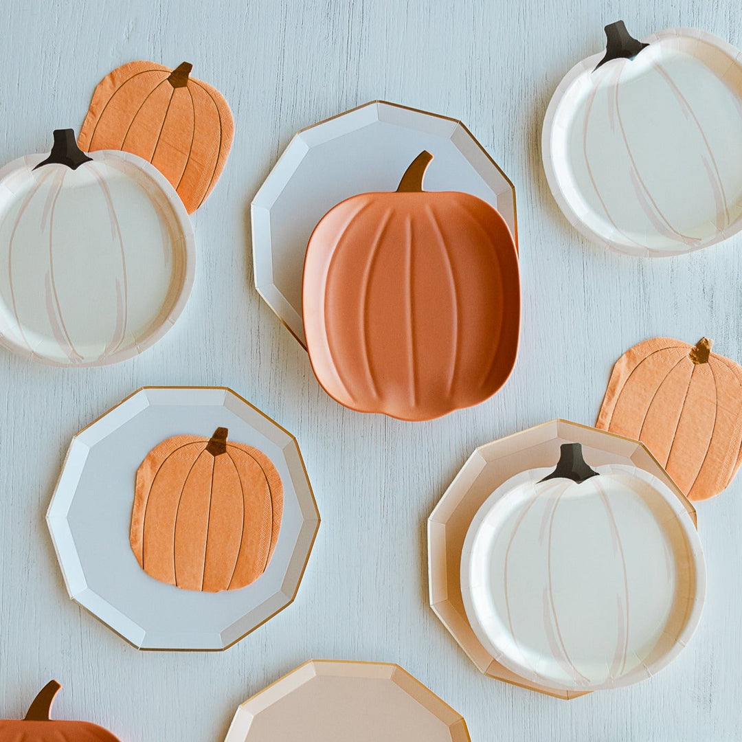 PASTEL PUMPKIN NAPKINS Meri Meri Halloween Party Supplies Bonjour Fete - Party Supplies