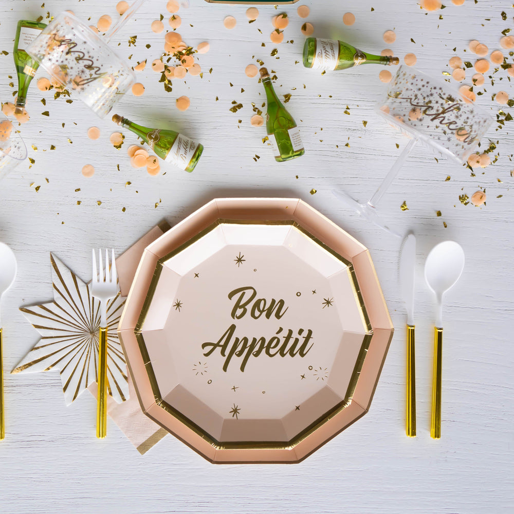 BON APPETIT PLATES Paper Source Wholesale Bonjour Fete - Party Supplies