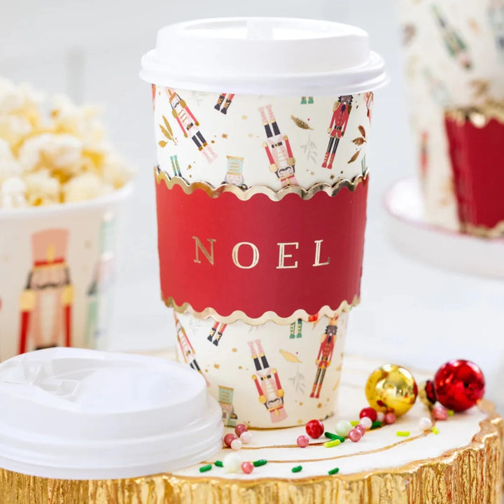 Nutcracker Coffee Cups Bonjour Fete Party Supplies Christmas Holiday Party Supplies