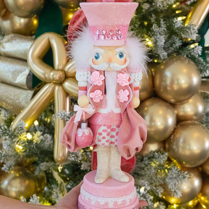 HOLLYWOOD PINK SWEET NUTCRACKER Kurt S. Adler, Inc. Santas & Nutcrackers HOLLYWOOD PINK SWEET NUTCRACKER Bonjour Fete - Party Supplies