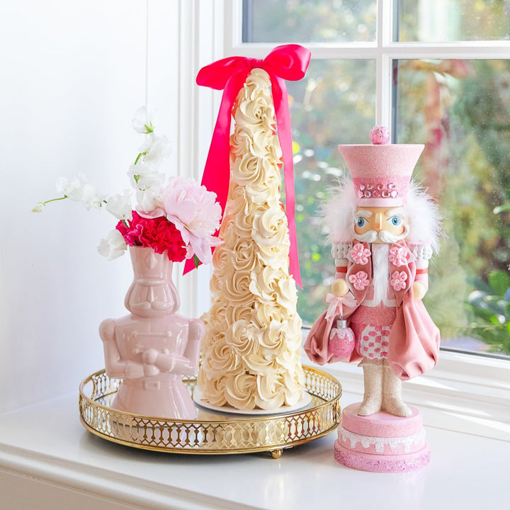 HOLLYWOOD PINK SWEET NUTCRACKER Kurt S. Adler, Inc. Santas & Nutcrackers HOLLYWOOD PINK SWEET NUTCRACKER Bonjour Fete - Party Supplies