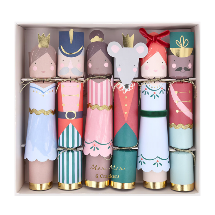 NUTCRACKER BALLET CRACKERS Meri Meri Christmas Holiday Crackers NUTCRACKER BALLET CRACKERS Bonjour Fete - Party Supplies