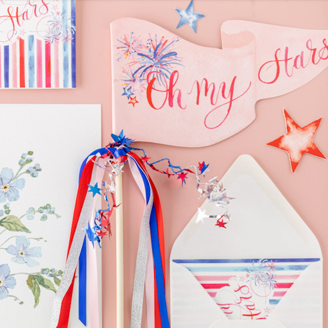 Oh My Stars Party Pennant Cami Monet Party Pennants Oh My Stars Party Pennant Bonjour Fete - Party Supplies