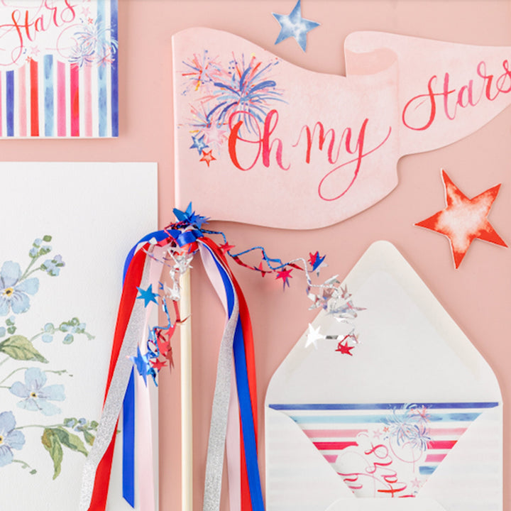 Oh My Stars Party Pennant Cami Monet Party Pennants Oh My Stars Party Pennant Bonjour Fete - Party Supplies