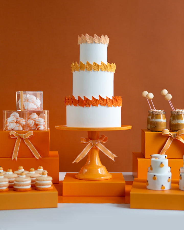 ORANGE DISPLAY BOX RISERS - Bonjour Fête 