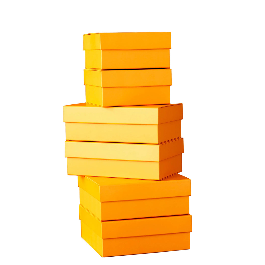 ORANGE DISPLAY BOX RISERS - Bonjour Fête 