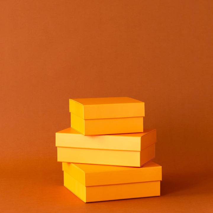 ORANGE DISPLAY BOX RISERS - Bonjour Fête 