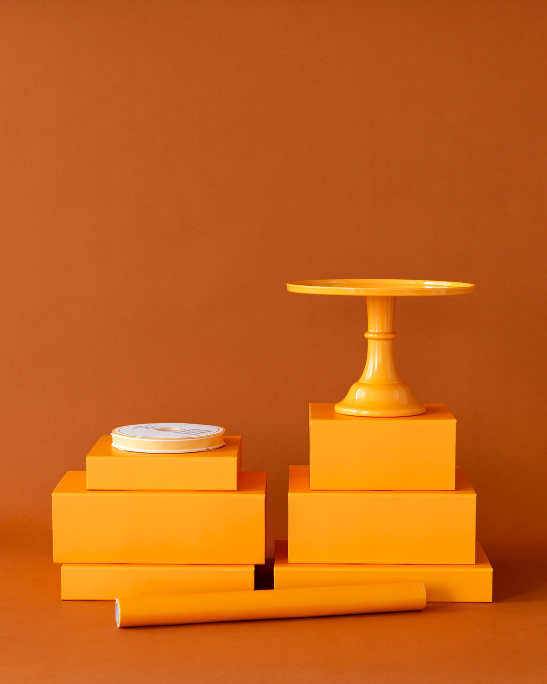 ORANGE DISPLAY BOX RISERS - Bonjour Fête 
