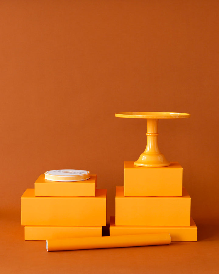 ORANGE DISPLAY BOX RISERS - Bonjour Fête 