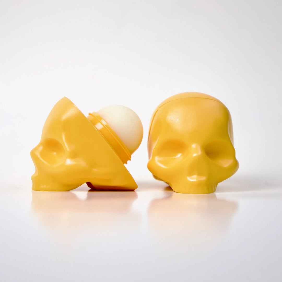 ORANGE SKULL LIP BALM Rebels Refinery Halloween Favors ORANGE SKULL LIP BALM Bonjour Fete - Party Supplies