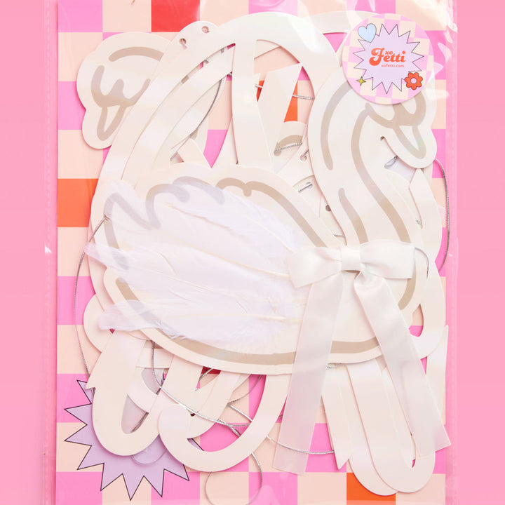 Swan to Be Banner - iridescent foil banner xo, Fetti xo, Fetti Collective Swan to Be Banner - iridescent foil banner Bonjour Fete - Party Supplies