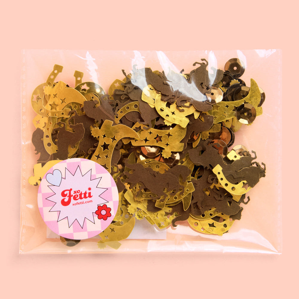 Wild Wild West Confetti - 200 pc confetti xo, Fetti confetti Wild Wild West Confetti - 200 pc confetti Bonjour Fete - Party Supplies