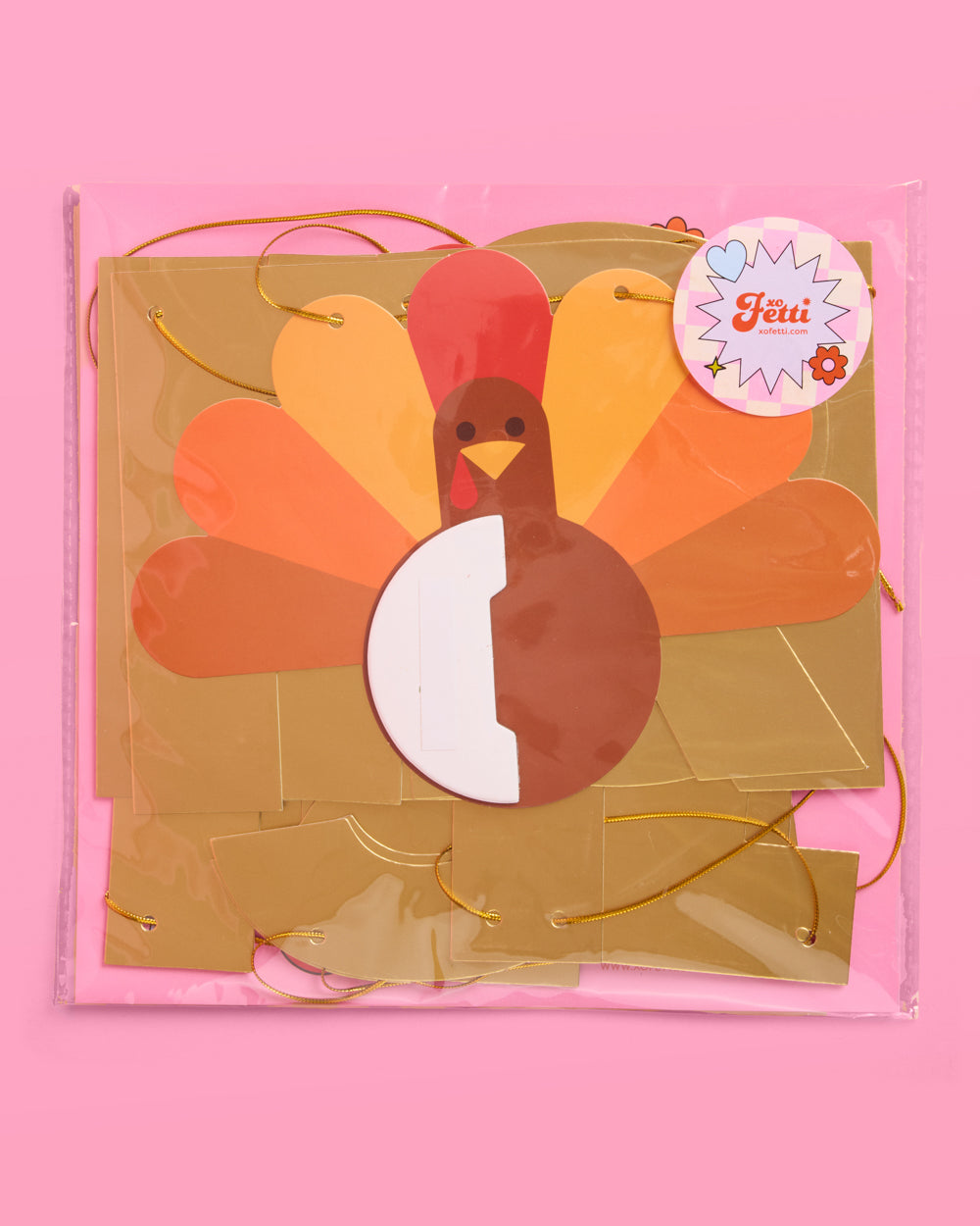 It's Giving Friends Banner - 3D paper banner