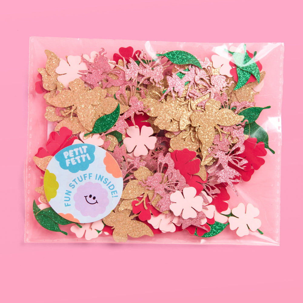 Garden Fairy Confetti - 200 pc mix xo, Fetti confetti Garden Fairy Confetti - 200 pc mix Bonjour Fete - Party Supplies