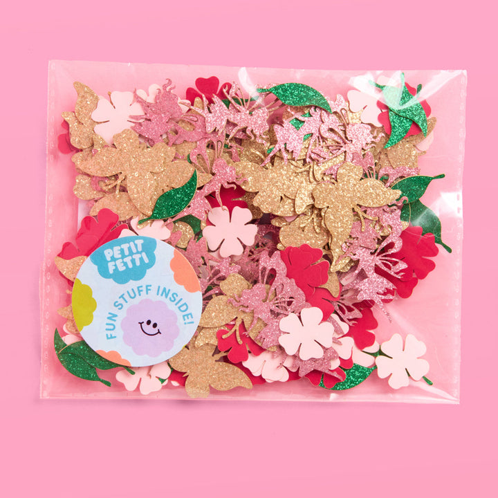 Garden Fairy Confetti - 200 pc mix xo, Fetti confetti Garden Fairy Confetti - 200 pc mix Bonjour Fete - Party Supplies