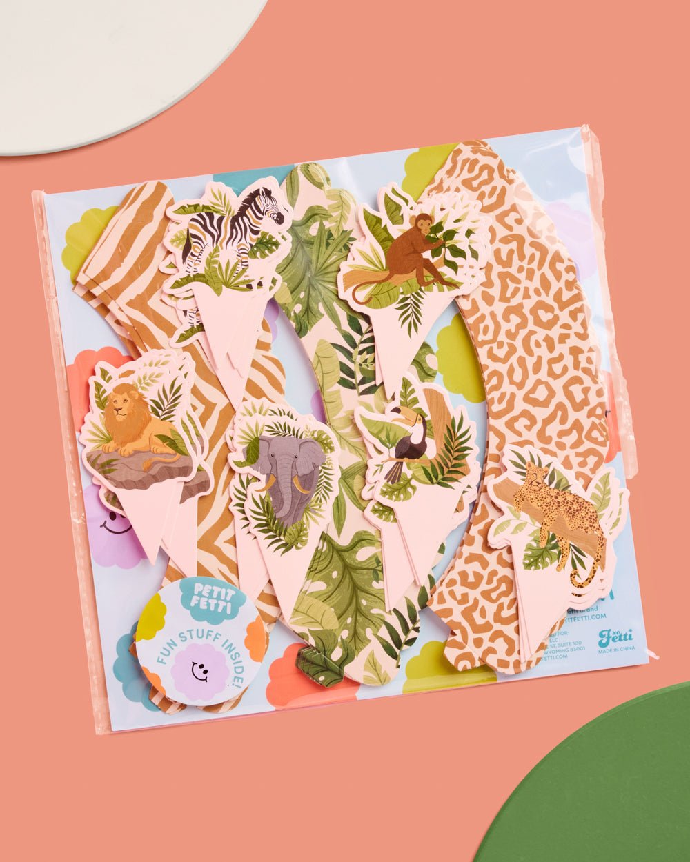 Safari Animal Cupcake Toppers & Wrappers