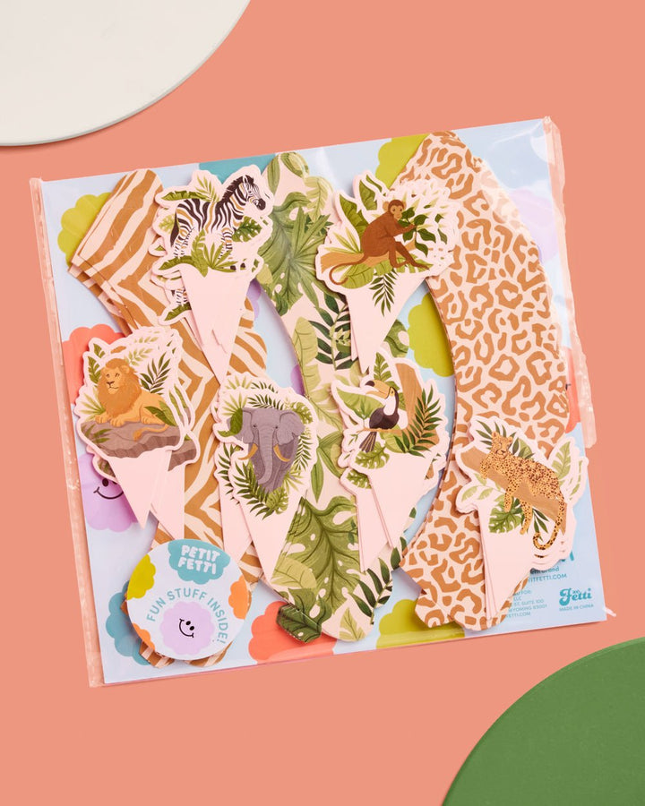 Safari Animal Cupcake Toppers & Wrappers