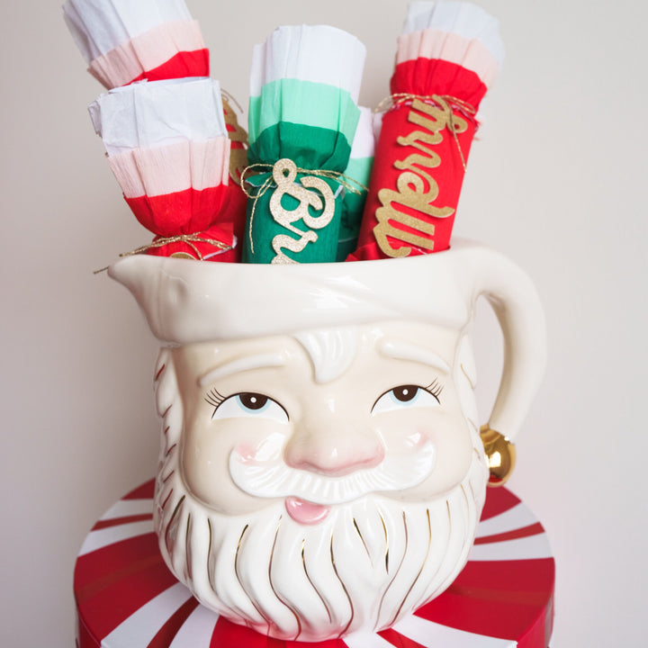 RED & GREEN CHRISTMAS CREPE CRACKERS Meri Meri Bonjour Fete - Party Supplies