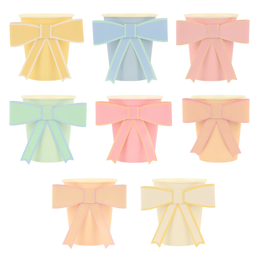 Pastel Bow Cups Bonjour Fete Party Supplies Easter Party Supplies