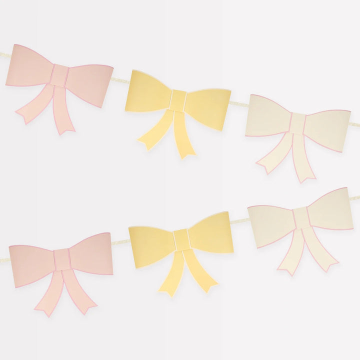 Jumbo Pastel Bow Garland Bonjour Fete Party Supplies Garlands & Banners