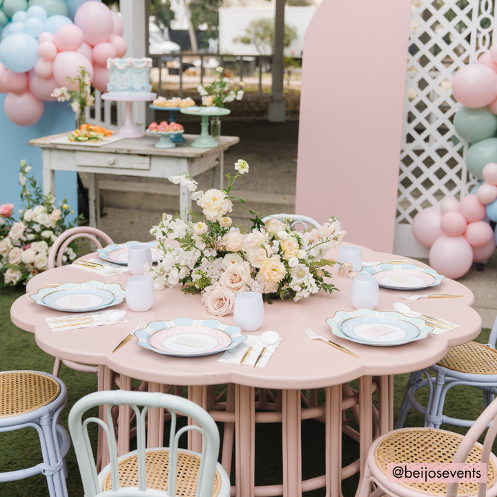 PINK TRELLIS GUEST TOWELS Bonjour Fete Napkins PINK TRELLIS GUEST TOWELS Bonjour Fete - Party Supplies