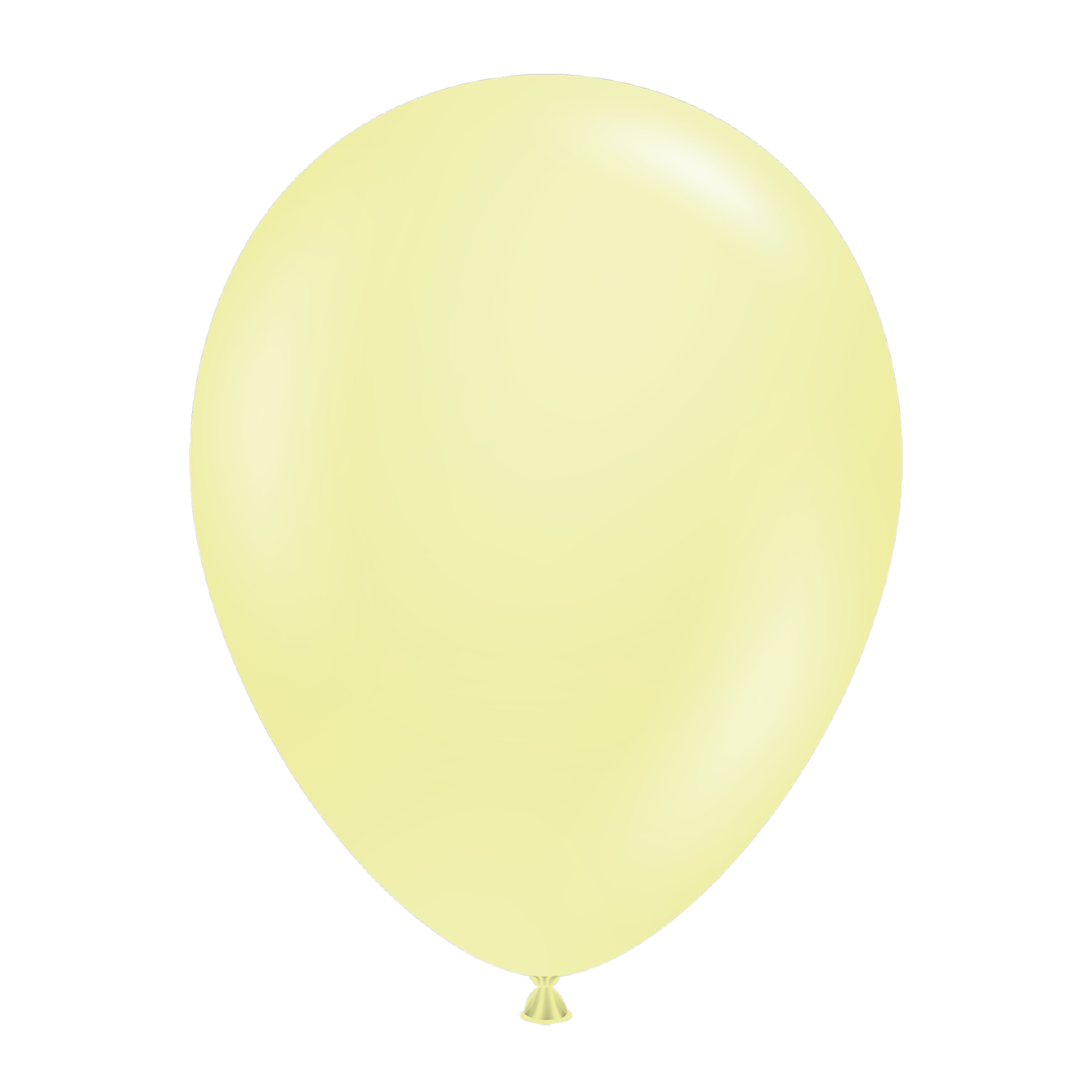 PASTEL YELLOW LATEX BALLOON Qualatex Balloons Bonjour Fete - Party Supplies
