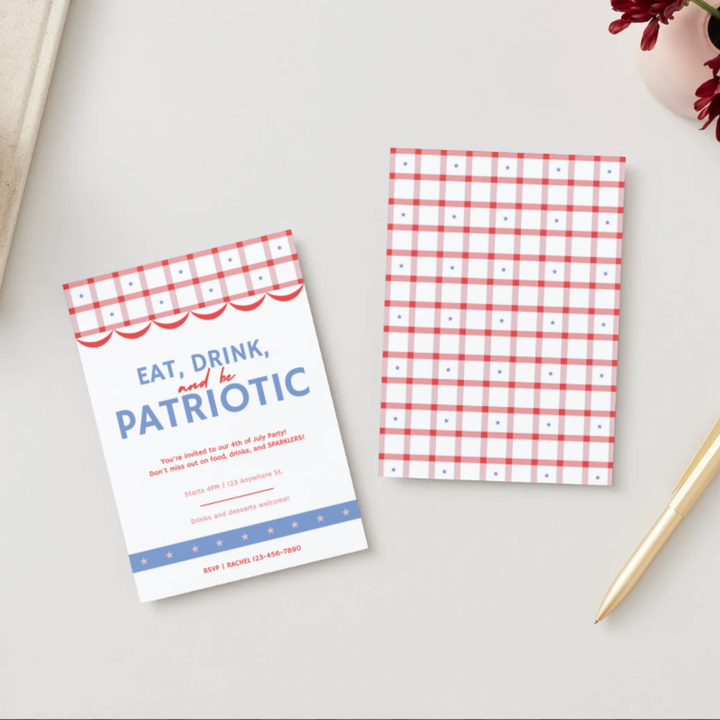 EAT, DRINK, AND BE PATRIOTIC DIGITAL PARTY INVITATION DOWNLOAD Bonjour Fête EAT, DRINK, AND BE PATRIOTIC DIGITAL PARTY INVITATION DOWNLOAD Bonjour Fete - Party Supplies