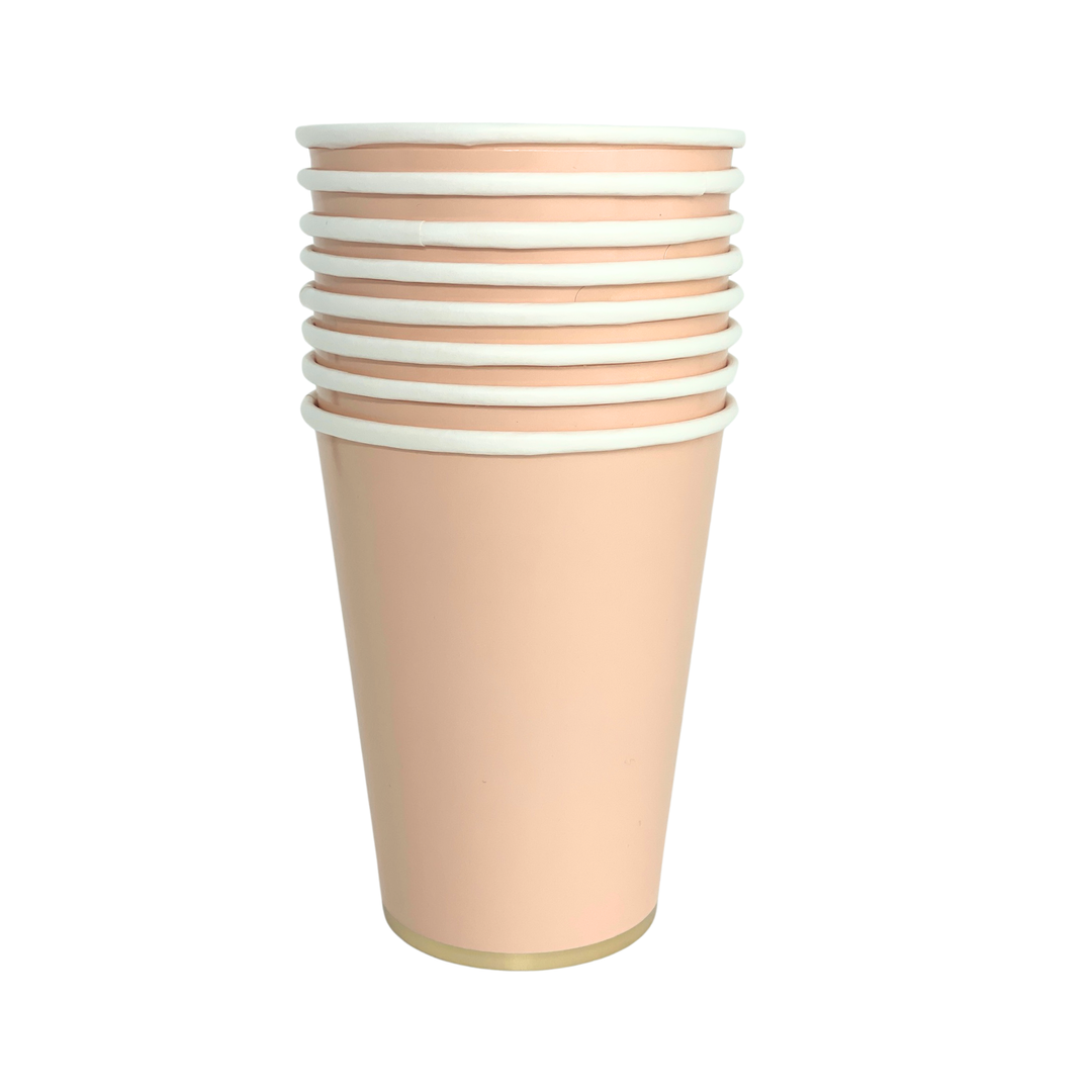 SWEET PEACH SIGNATURE CUPS Bonjour Fete Cups Bonjour Fete - Party Supplies