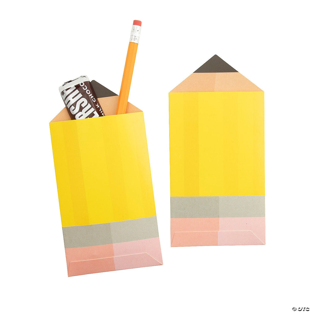 PENCIL TREAT BAGS Fun Express Back to School PENCIL TREAT BAGS Bonjour Fete - Party Supplies
