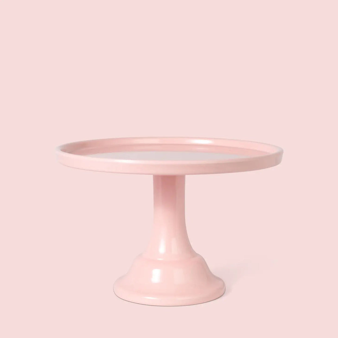 PEONY PINK MELAMINE CAKE STAND Joyeux Cake Stands Bonjour Fete - Party Supplies