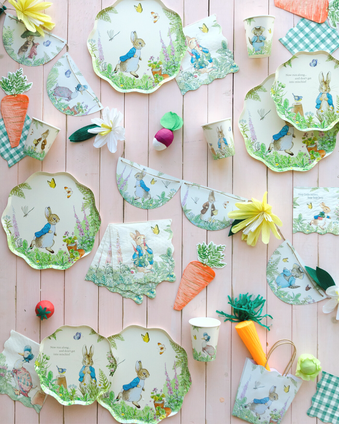 easter party supplies easter decorations easter party ideas peter rabbit party Easter-themed party supplies