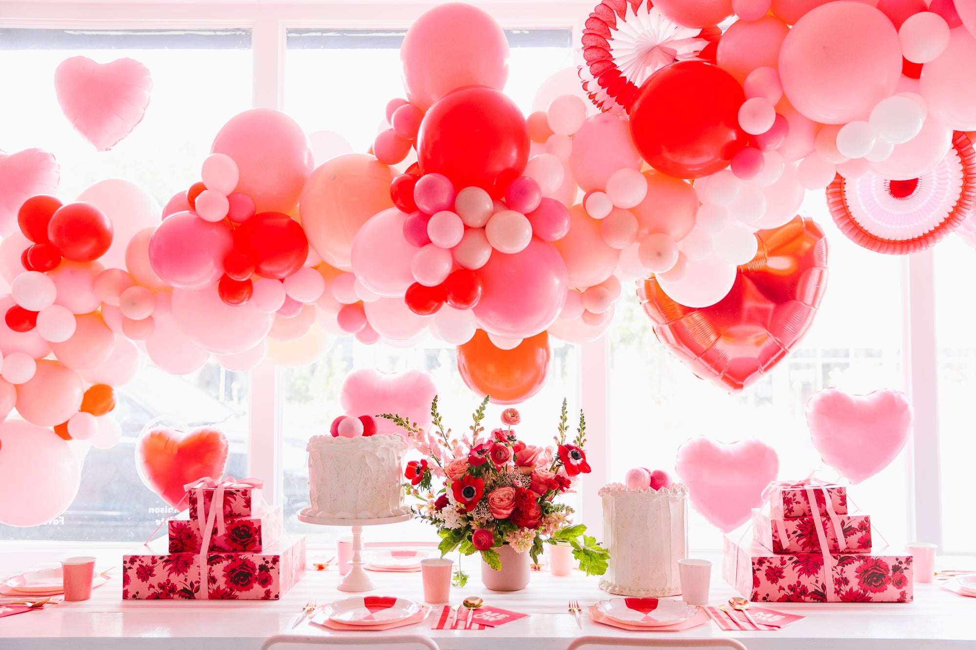Valentine Heart Tissue Paper Garland, Red Heart Garland, Heart Banner,  Valentine's Day Party Decorations, Kids Valentine Party Ideas 