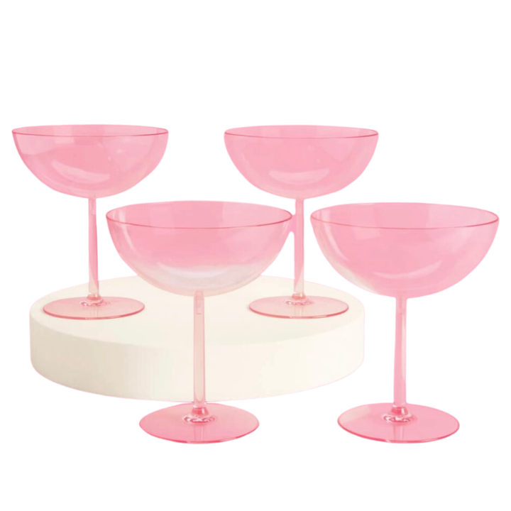 PINK COUPE SET xo, Fetti 0 Faire Bonjour Fete - Party Supplies