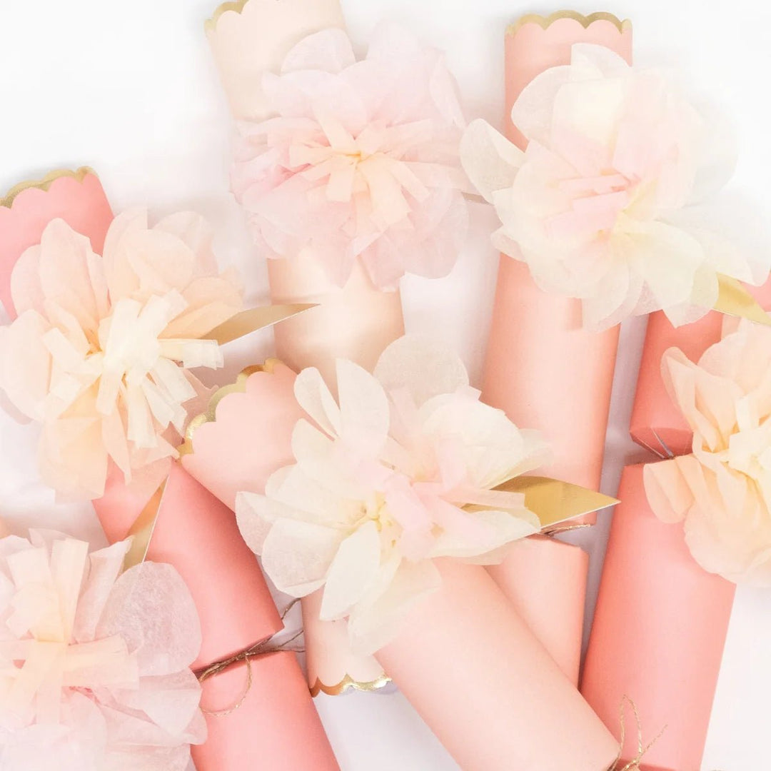 Tissue Floral Pink Crackers