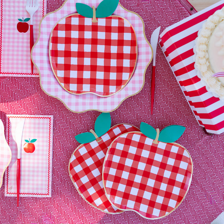 Pink Back to School Apple Napkin-Bonjour Fete Party Supplies