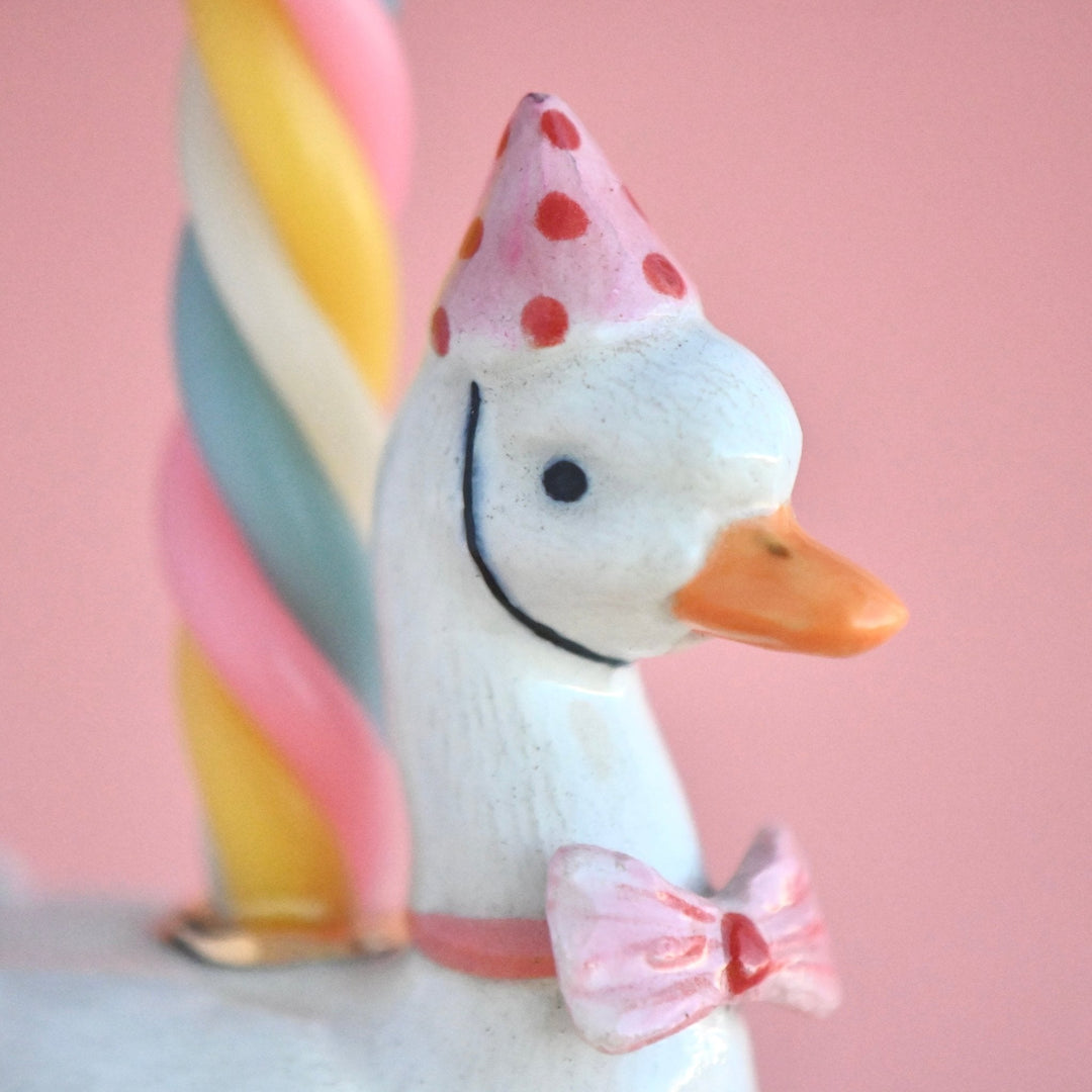 Pink Goose Cake Topper Camp Hollow Cake Topper Pink Goose Cake Topper Bonjour Fete - Party Supplies