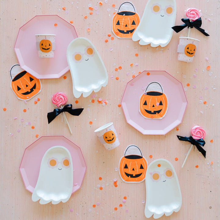 CUTE GHOST SHAPED PLATES My Mind’s Eye Bonjour Fete - Party Supplies