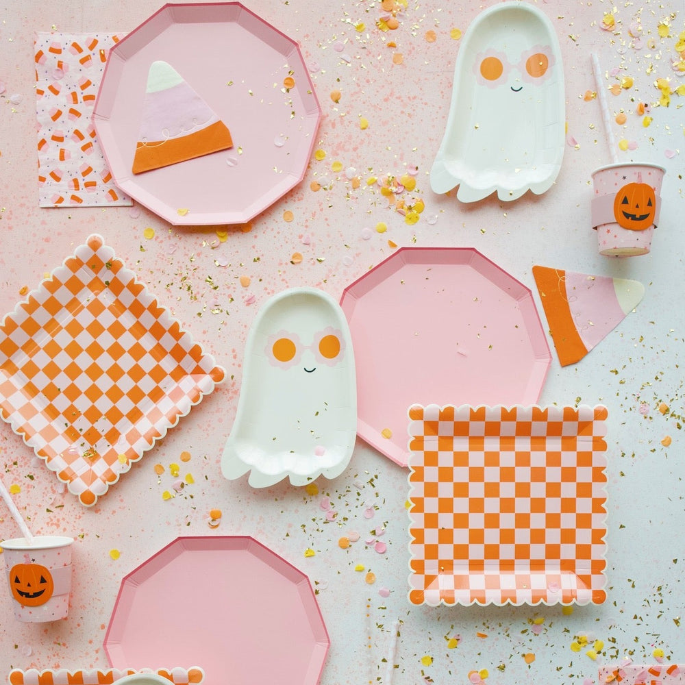 PINK CANDY CORN PRINT GUEST TOWELS My Mind’s Eye 0 Faire Bonjour Fete - Party Supplies