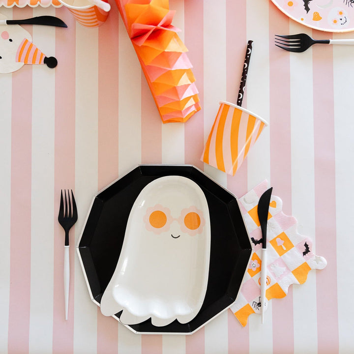 PINK & ORANGE STRIPY CUPS Meri Meri Bonjour Fete - Party Supplies