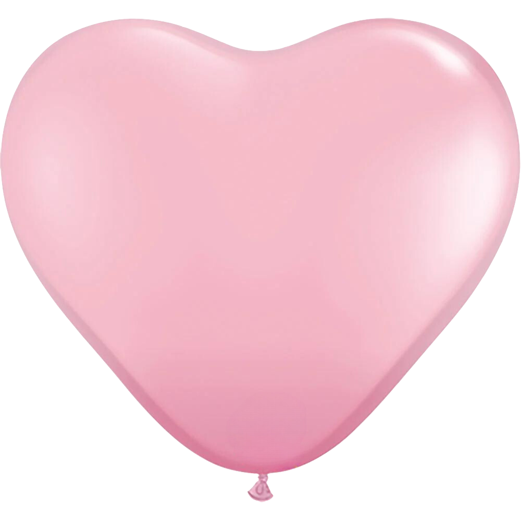 PINK HEART-SHAPED LATEX BALLOON LA Balloons Balloons Bonjour Fete - Party Supplies